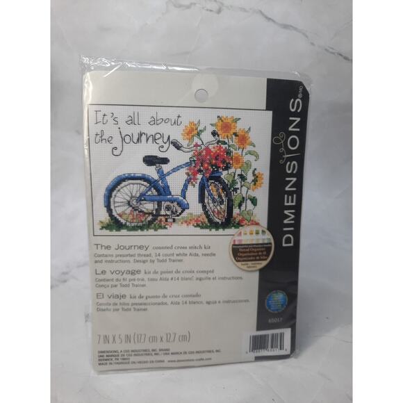 Dimensions Cross Stitch Kit - Blue and Orange - Picture 1 of 5